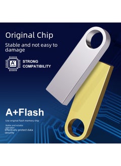 Generic U Disk Lettering 32G 16G Metal USB Creative Gifts Usb3.0 High-speed Car 128G 64G U Disk-Color:Color Rotating 2.0-Capacity:128M  - Image 4