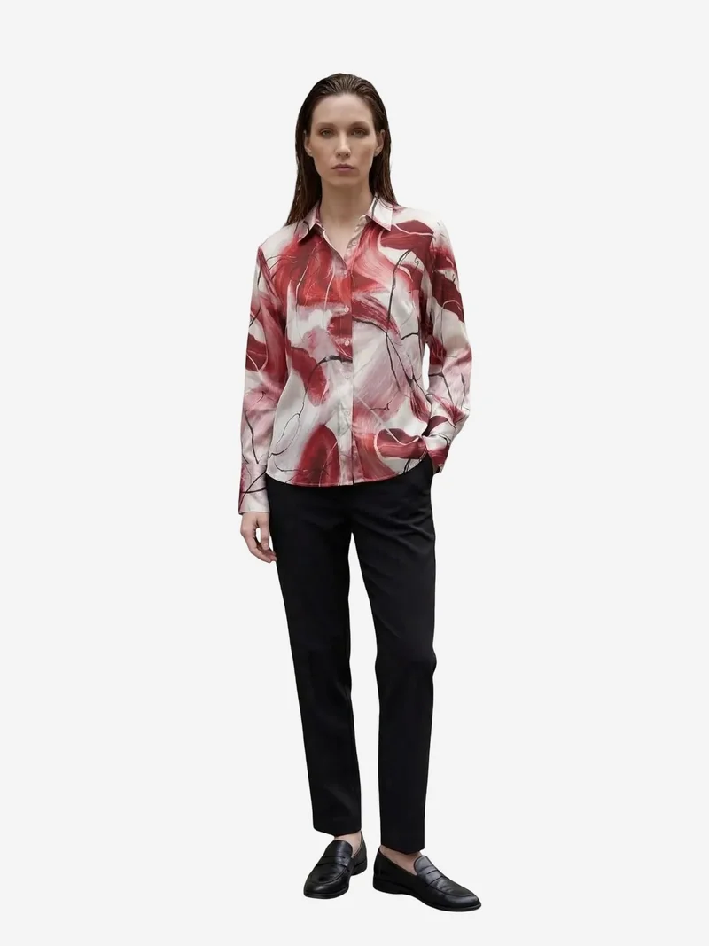 ماي فاشن MY FASHION Abstract Print Button-Up Shirt