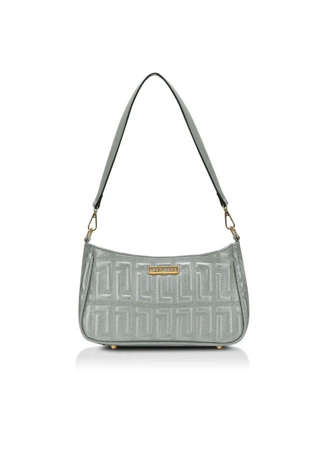 Luxe Modoc women's hobo handbag (Silver)