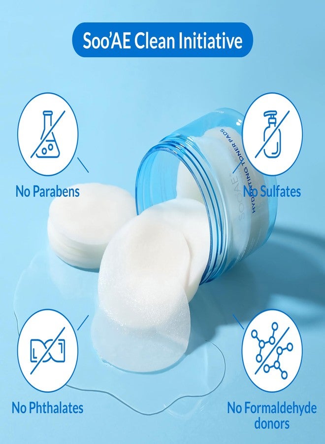 SOOAE Soo'AE Hyaluronic Acid Hydrating Toner Pads, 60 Thin Gentle Pads I Moisture-boosting, Targeted Sheet Mask - Great Adhesion, Panthenol, Niacinamide, Cruelty-Free, Korean Skincare - Image 3
