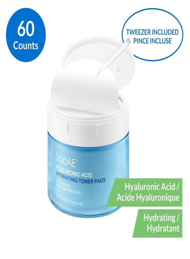 SOOAE Soo'AE Hyaluronic Acid Hydrating Toner Pads, 60 Thin Gentle Pads I Moisture-boosting, Targeted Sheet Mask - Great Adhesion, Panthenol, Niacinamide, Cruelty-Free, Korean Skincare - Image 2