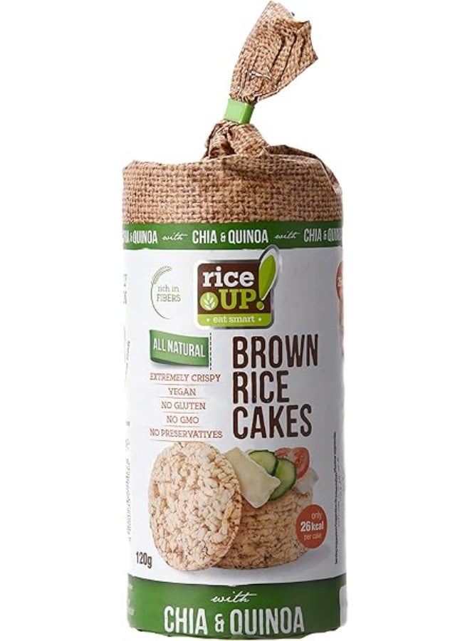 RiceUp! Whole Grain Rice Cakes Chia & Quinoa - 120g