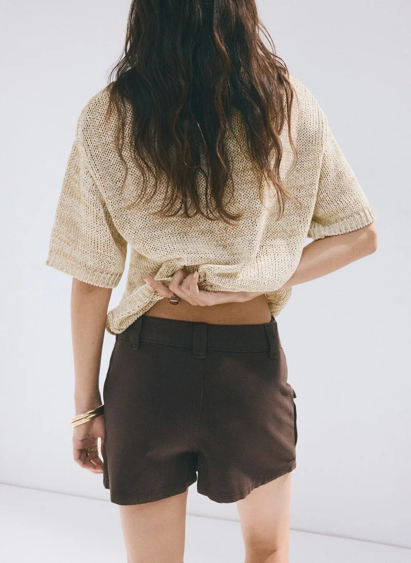 مانجو Denim Cargo Skort