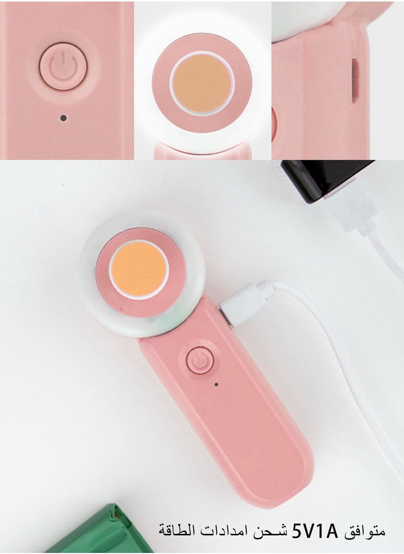 Syarme Baby Nail Trimmer Electric, Rechargeable Baby Nail File Baby Nail Clippers Set, Trim Polish Grooming Kit for Newborn Toddler or Adults Toes Fingernails, 6 Grinding Heads and LED Light - Pink  - Image 4