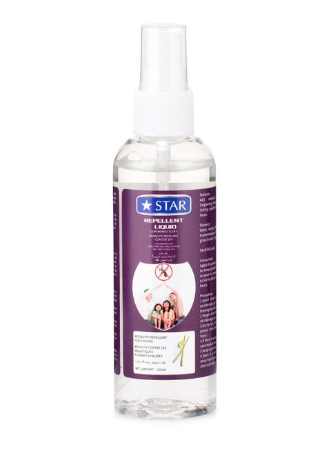 Mosquito Repellant Spray 100ml - Deet Free Insects Killer Spray - Bug and Tick Repellent Liquid with Organic Lemongrass & Peppermint Extracts - Indoor Outdoor Mosquito Killer