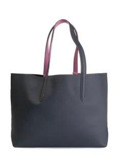 LACOSTE Anna Reversible Bicolour Tote Bag Black/Purple  - Image 3