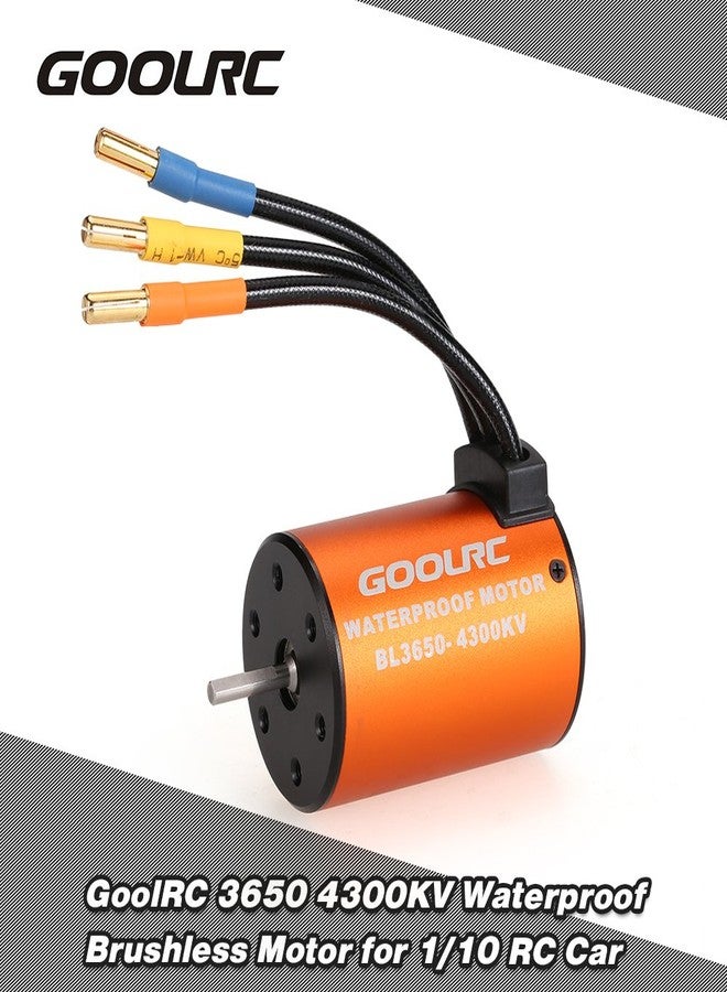 GoolRC 3650 4300KV Waterproof Brushless Motor for 1/10 RC Car HSP 94123 HuanQi 727 FS Racing 53625/53632 - Image 2