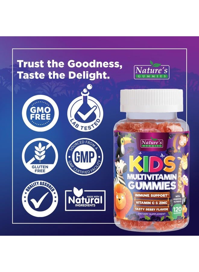 Nature's Nutrition Multivitamin for Kids - Complete daily multivitamin gummies for kids with Vitamin D, B Vitamins, Zinc and more - Energy, Memory, Focus and Immune Health. - Image 4