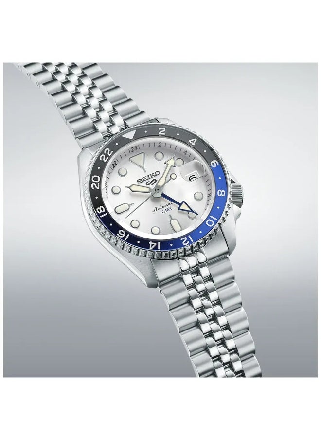 Seiko 5 Sports GMT SSK033K1 Men’s Watch, White Dial 42.5mm Case 100M WR Automatic  - Image 2
