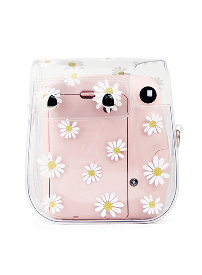 Camera Protective Case for Fujifilm Instax Mini 11/9/8 Camera, PVC Camera Protective Cover, Transparent Sling Shell Bag with Shoulder Strap  - Image 3