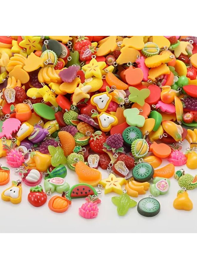 20pcs Mixed Faux Fruit Resin Pendants Charms Jewelry Making Kit for Necklaces Bracelets - Image 3