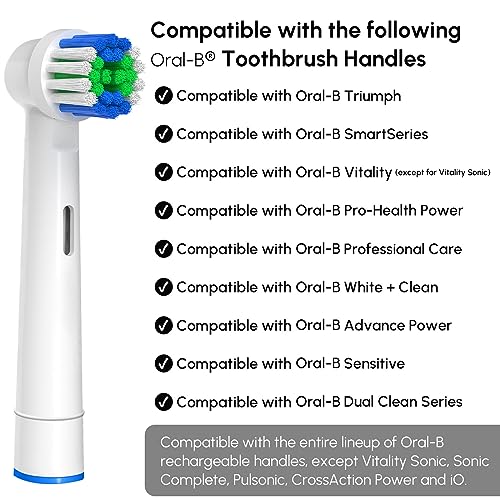 genkent Replacement Toothbrush Heads Compatible with Oral-B Braun, 16 Pcs Professional Electric Toothbrush Heads Brush Heads for Oral B Replacement Heads Refill Pro 500/1000/1500/3000/3757/5000/7000/7500/8000 - Image 2