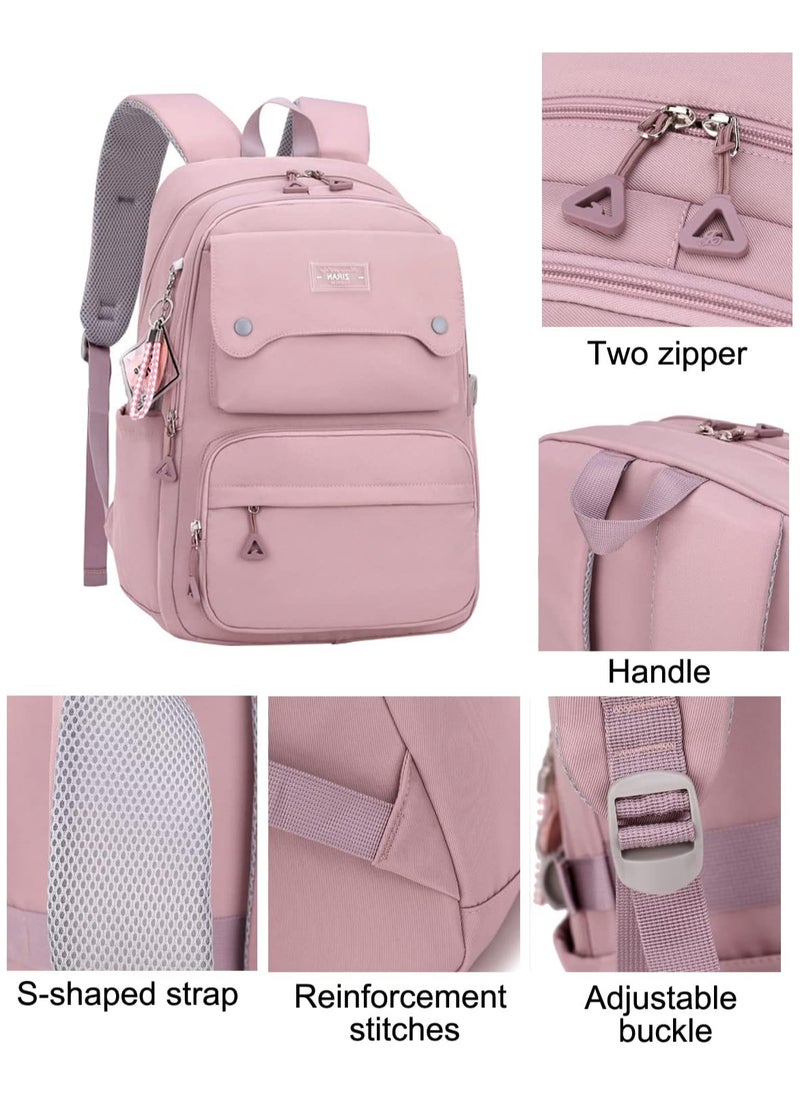 AUTOYSUR Teen Girls Casual Backpack High Middle School Daypack Women Daily Travel Laptop Bag (Blue)  - Image 4