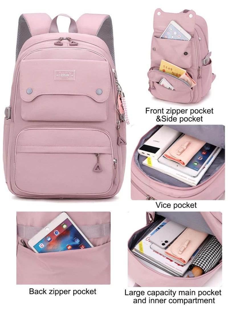 AUTOYSUR Teen Girls Casual Backpack High Middle School Daypack Women Daily Travel Laptop Bag (Blue)  - Image 5