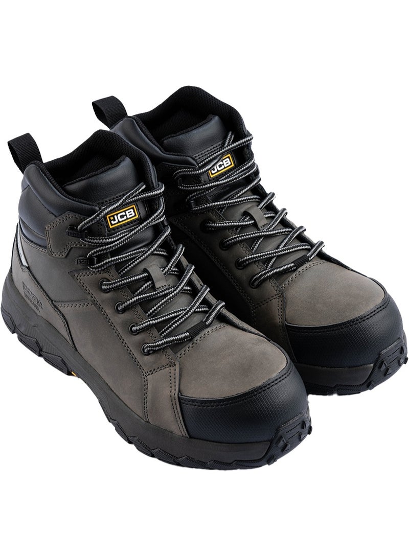 JCB Rugged 6" Safety Boots for Men JCB-005C | Alloy Toe – Oil, Heat & Slip Resistant, ASTM F2413-18 Certified, EH – Grey Black - Image 5