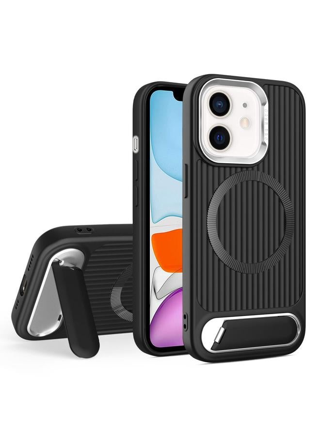 Zaboon Case For iPhone 11 Vertical Lines Invisible Flat Holder MagSafe Phone Case - Image 1