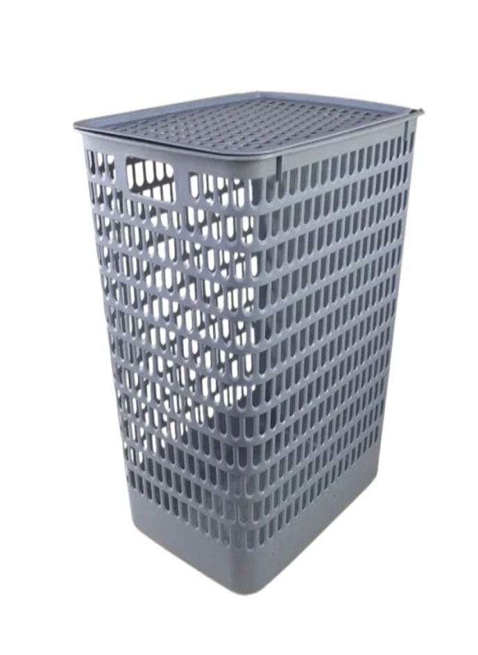 VIO 2 Pack Laundry Basket with Lid Multipurpose Large Storage Organizer for Toys Laundry and More Lightweight Bucket with Carry Handles for Bathroom and Home Use 70 Litre Capacity  - Image 2