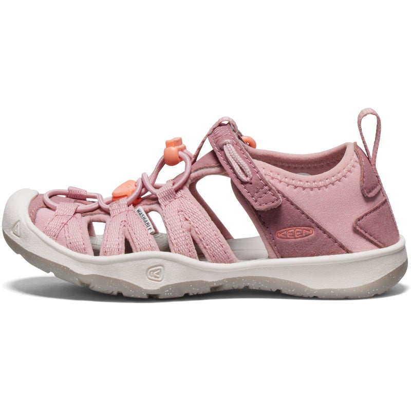 KEEN Unisex-Child Moxie Closed Toe Casual Sandals, Nostalgia Rose/Papaya Punch, 4 - Image 3