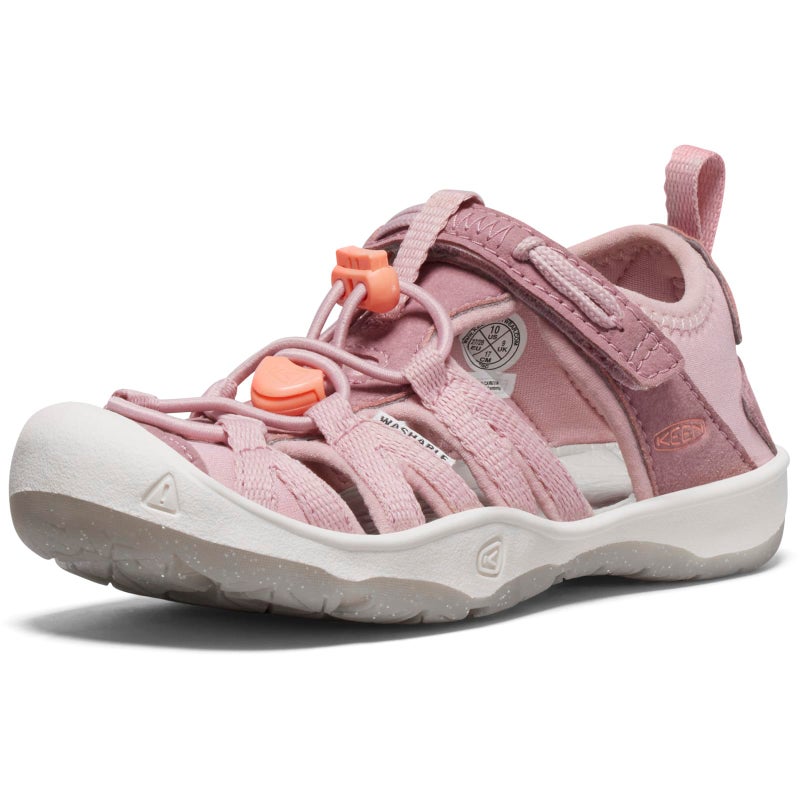 KEEN Unisex-Child Moxie Closed Toe Casual Sandals, Nostalgia Rose/Papaya Punch, 4 - Image 1