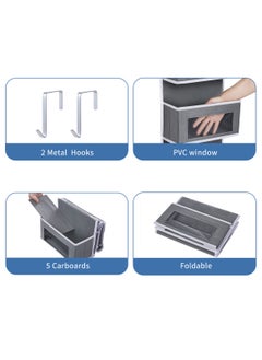 Sharpdo 5-Layer Wardrobe Wall-Mounted Non-Woven Storage Bag 33*12*125cm  - Image 5