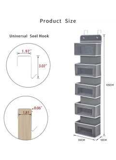 Sharpdo 5-Layer Wardrobe Wall-Mounted Non-Woven Storage Bag 33*12*125cm  - Image 4
