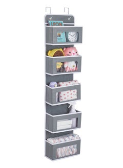 Sharpdo 5-Layer Wardrobe Wall-Mounted Non-Woven Storage Bag 33*12*125cm  - Image 1