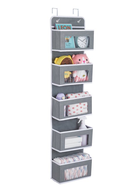 5-Layer Wardrobe Wall-Mounted Non-Woven Storage Bag 33*12*125cm