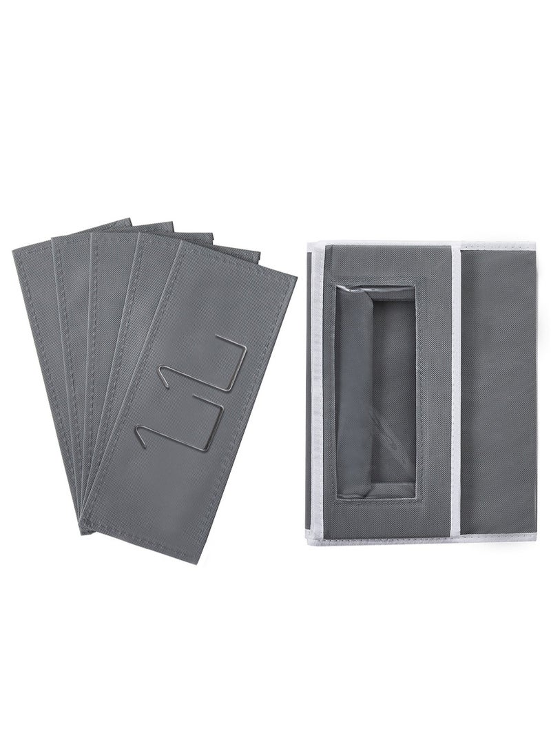 Sharpdo - 5-Layer Wardrobe Wall-Mounted Non-Woven Storage Bag 33*12*125cm - Image 1