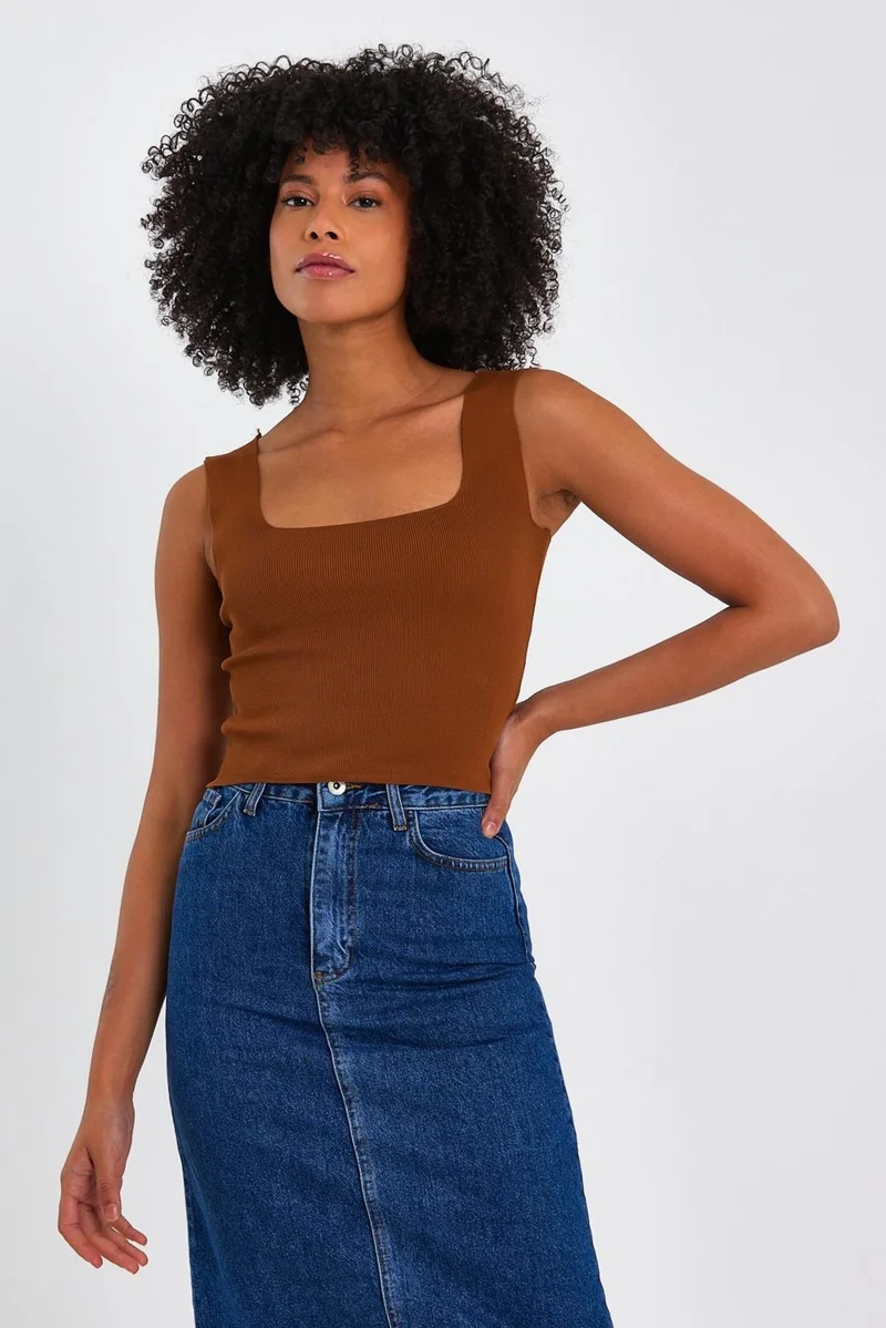 Alexander Gardi Square Neck Crop Undershirt (A90779-S)