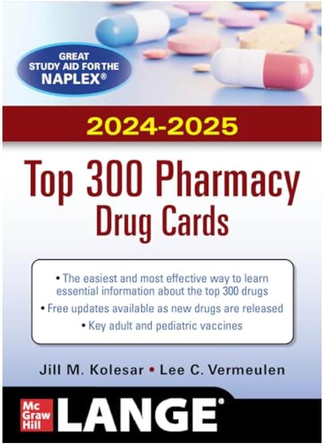 MCGRAW-HILL'S 2024/2025 TOP 300 DRUG CARDS 7E - pzsku/Z65ADA484B310143116BDZ/45/_/1736944198/30d0c9fd-99a0-4a75-a87f-d391a7d1eaee