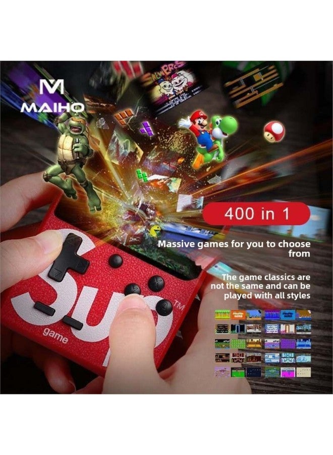 [Shake Voice Same] Handheld Game Machine 400 Games Classic Nostalgic SUP Double Charging Game Machine-Product Color:Standard-Model:Khaki - Image 3