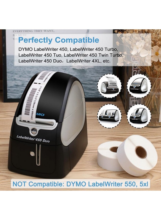 COLORWING Compatible Dymo 30252 (11/8 X 31/2) Address Labelscompatible With Dymo Labelwriter 450 450 Turbo 4Xl Desktop Printers 28Mm X 89Mm Barcode Labels 350 Labels/Roll 10 Rolls - Image 3