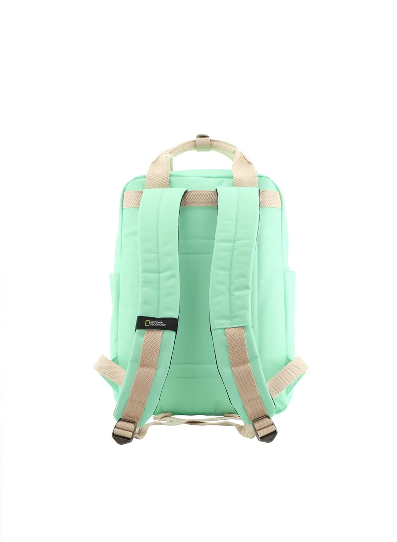 National Geographic 15 National Geographic LEGEND Small Backpack Jade For Men And Women, Durable Water Resistant Padded Laptop Casual Green Daypack, Bag For School College Office Leisure Outdoor Travel  | Best Price UAE