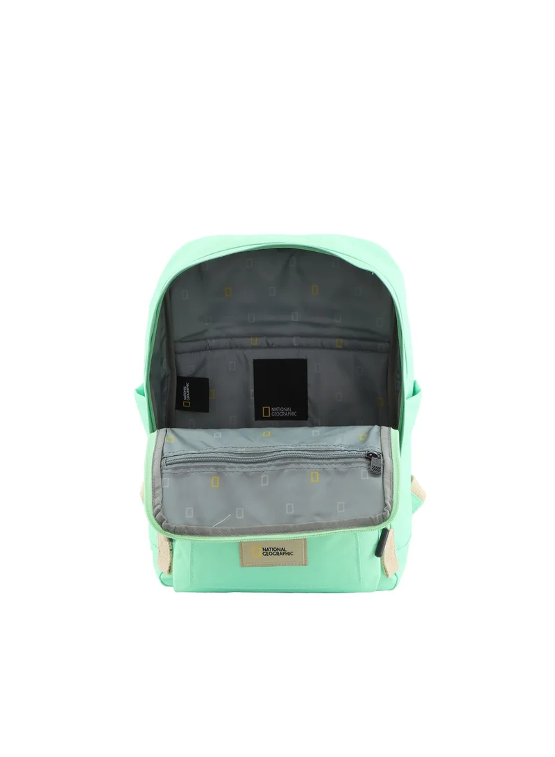 National Geographic 15 National Geographic LEGEND Small Backpack Jade For Men And Women, Durable Water Resistant Padded Laptop Casual Green Daypack, Bag For School College Office Leisure Outdoor Travel  | Best Price UAE