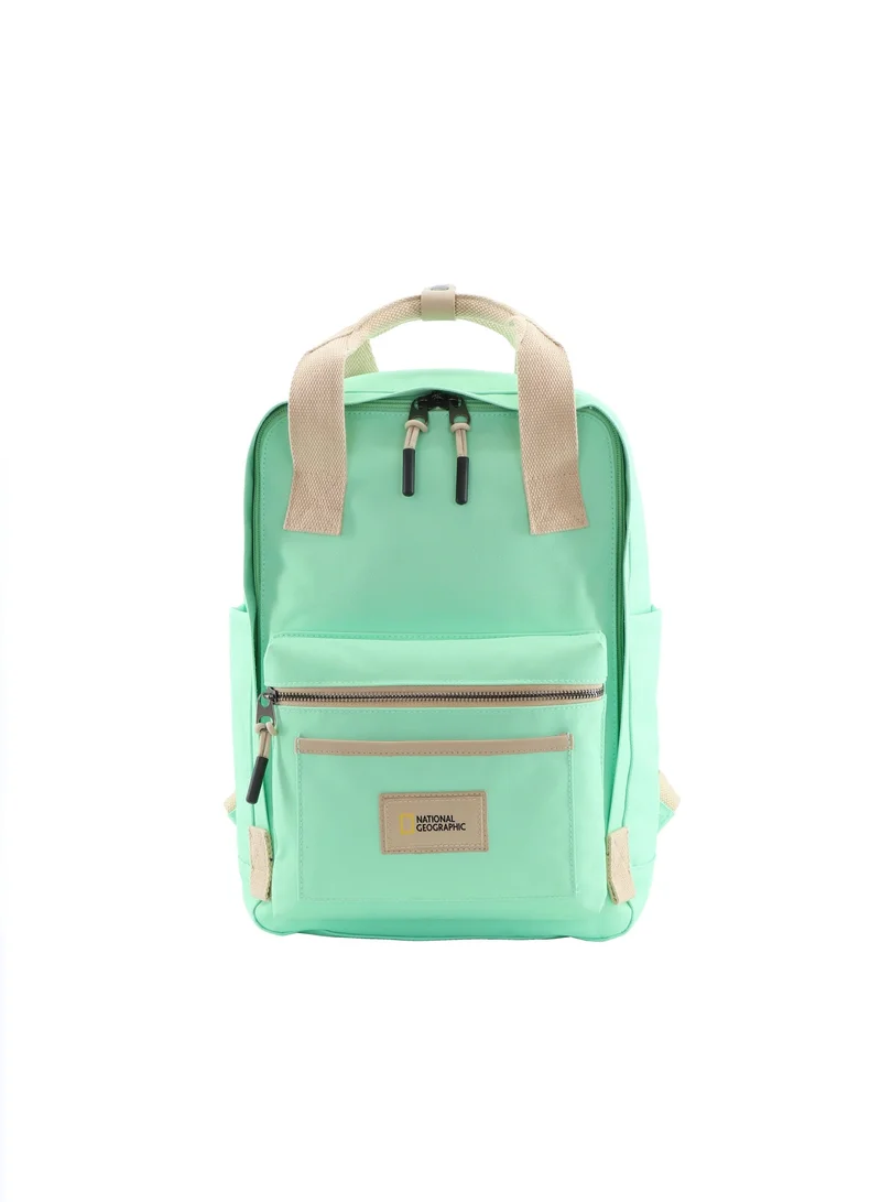 NATIONAL GEOGRAPHIC National Geographic LEGEND Small Backpack Jade For Men And Women, Durable Water Resistant Padded Laptop Casual Green Daypack, Bag For School College Office Leisure Outdoor Travel