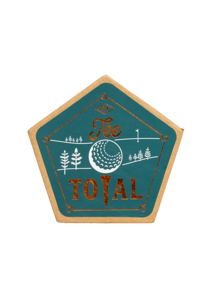 GENTLEMEN'S HARDWARE Ceramic Coaster, set of 4 - Golf - Image 2