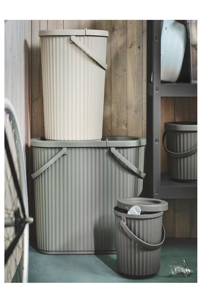 Container Set with Lid, 3 Pieces, 48L, 26L, 8L  - Image 1