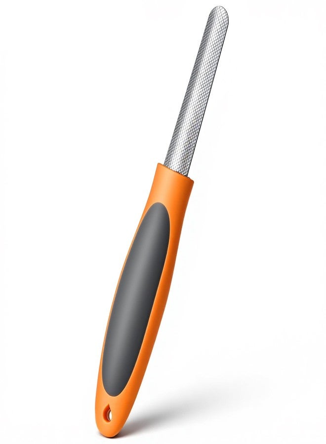 Bruislard Dog Nail File Metal Nail File for Dogs and Cats, Ergonomic Rubber Handle Durable Metal Nails Grooming Tool Remove Burs for Outdoor & Indoor Dog Cat Puppy Kitten Bird - Image 1