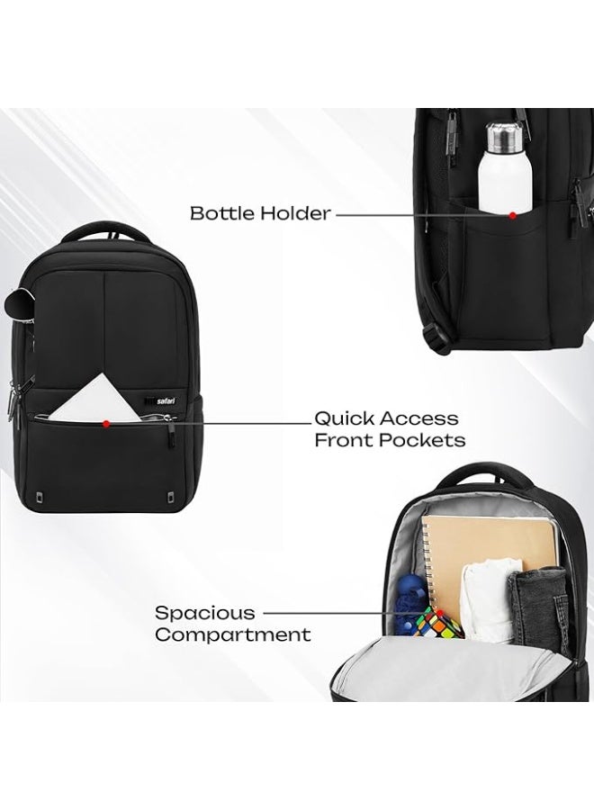 Safari Smart Plus Formal Business Laptop Backpack Bag for Man & Women, Ideal for Office Use for men/School/College Boys and Girls, 2 Compartment, Antitheft pocket, Trolley Sleeve & Organizer - Image 3