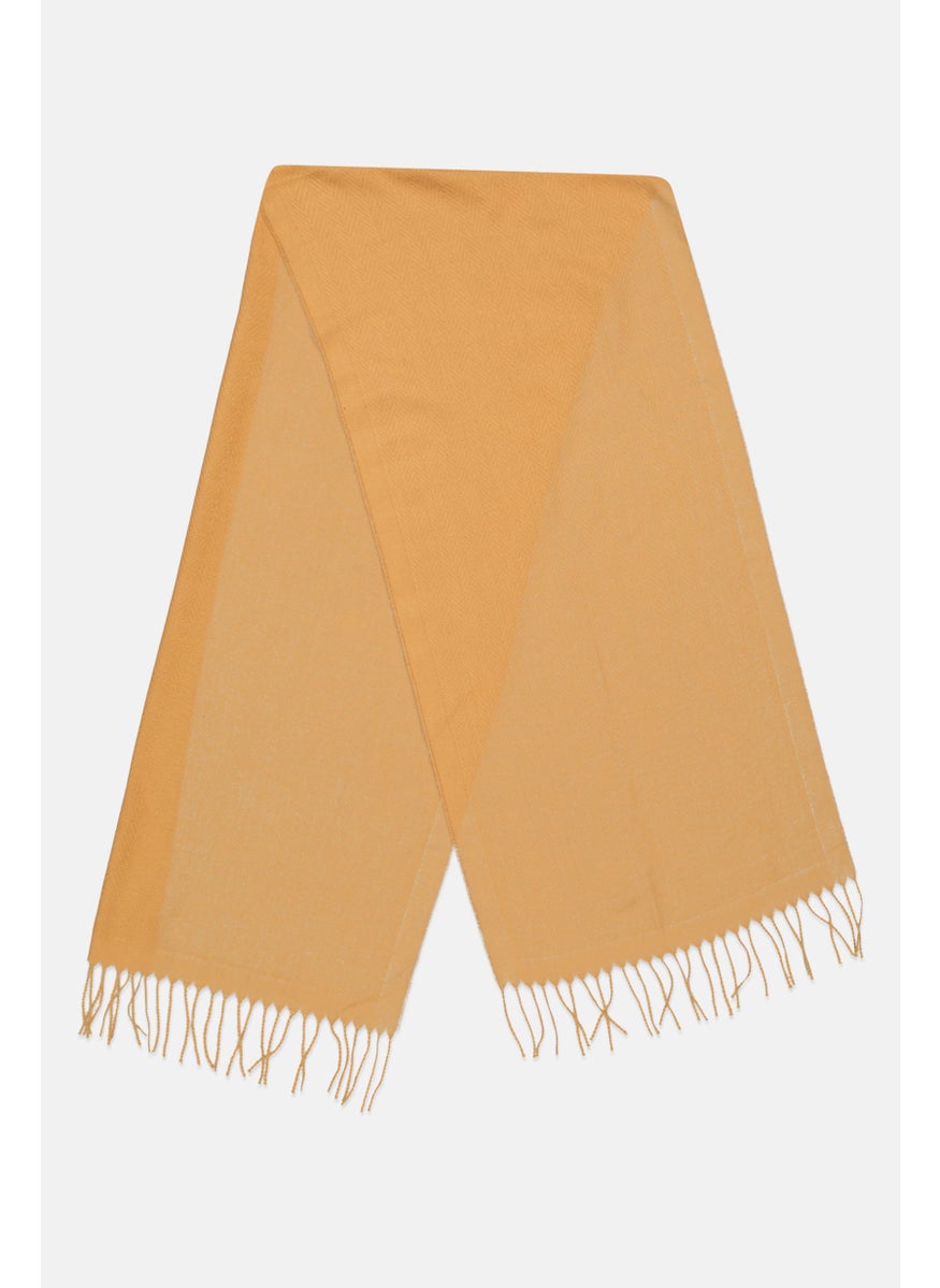 Jenni Women Knitted Scarves 180 L x 40 W cm, Mustard  - Image 2