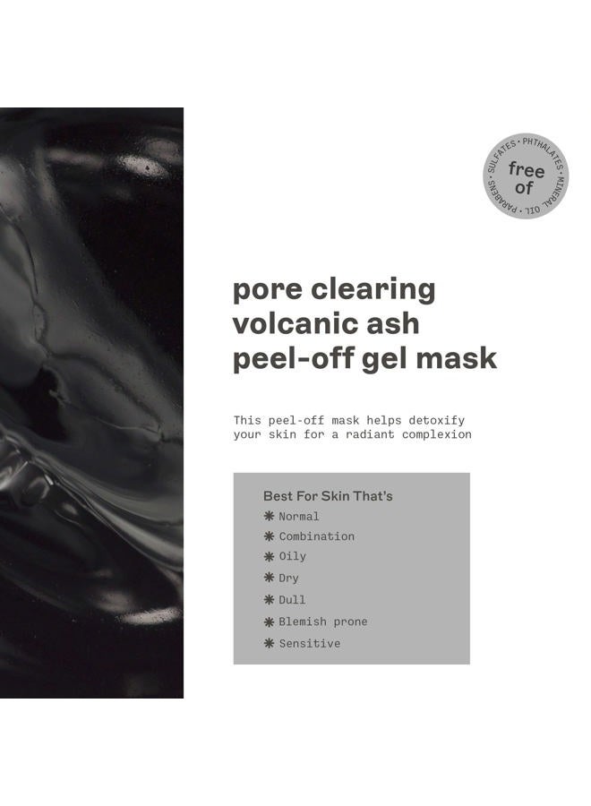 FREEMAN Pore Clearing Volcanic Ash Peel-Off Gel Facial Mask, Deep Cleansing, Removes Dirt From Pores, Not Over-Drying, Easy-to-use, For Men, 6 fl.oz./175 mL Tube - Image 3
