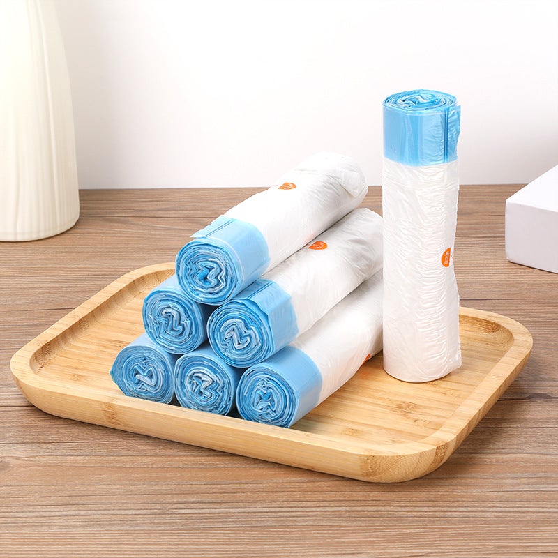 Factory Disposable Bag Broken Garbage Bag Drawstring White Thick Household Spot A Generation Of Hair - Image 1