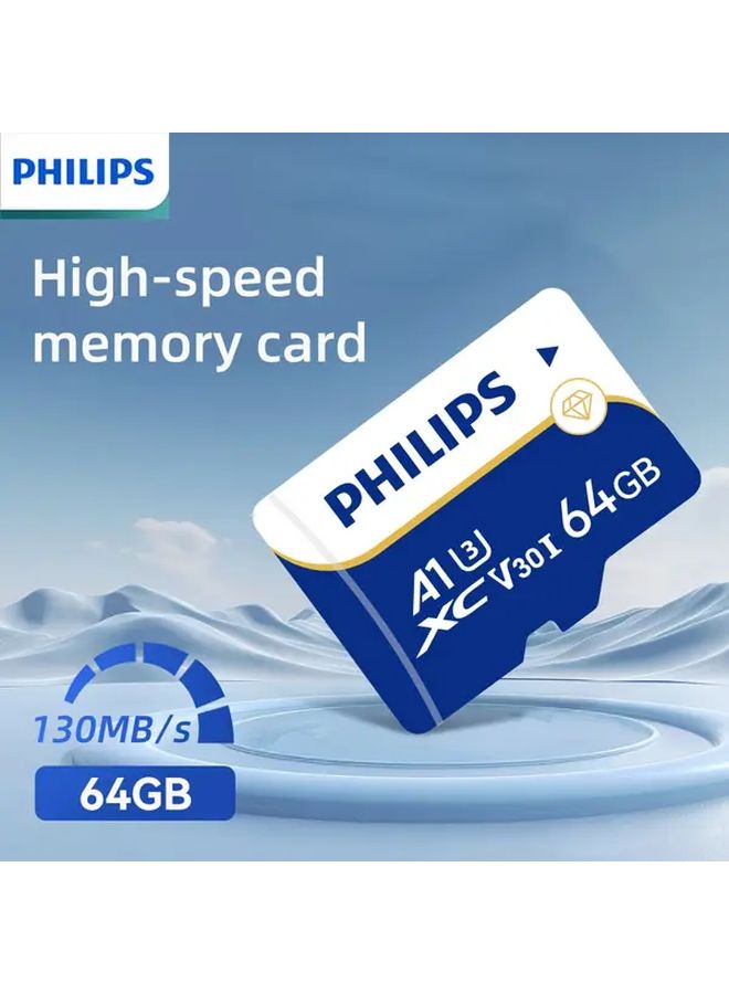 64GB Micro SD Card High Speed Memory Card for Drones Projectors Smart Devices - Image 1