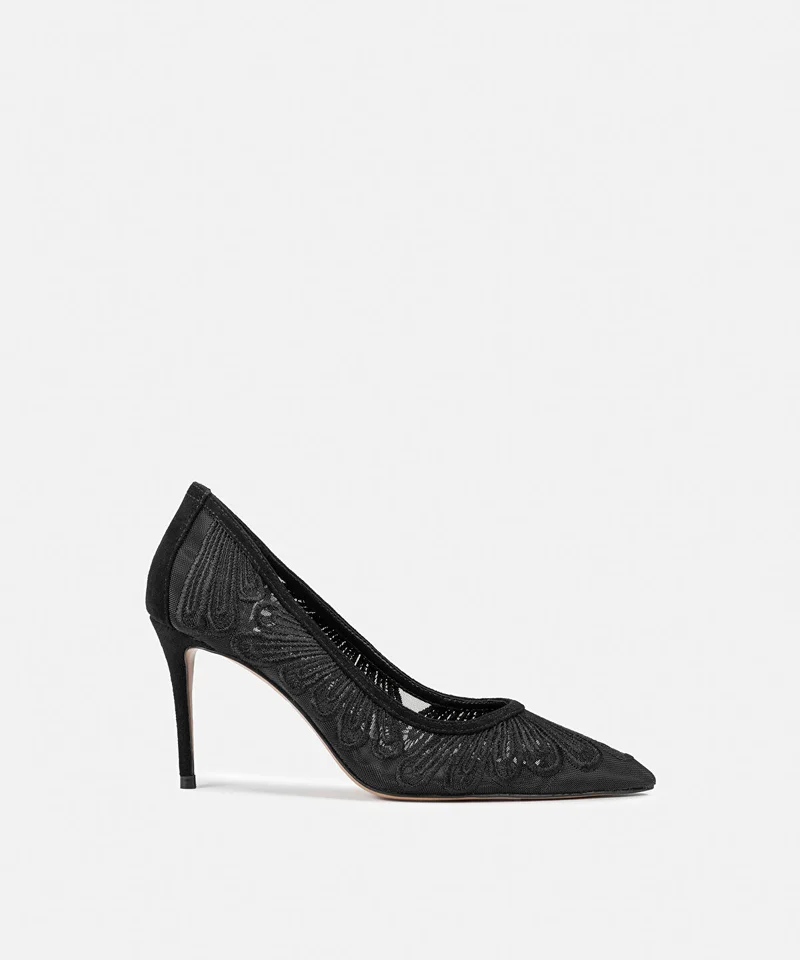 Ipekyol Embroidered Pointed-Toe Heels