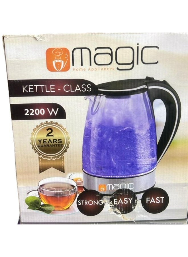 ماجيك غلاية شاي ماجيك – زجاج – 1.8 لتر – 220 وات – غليان سريع - Image 2