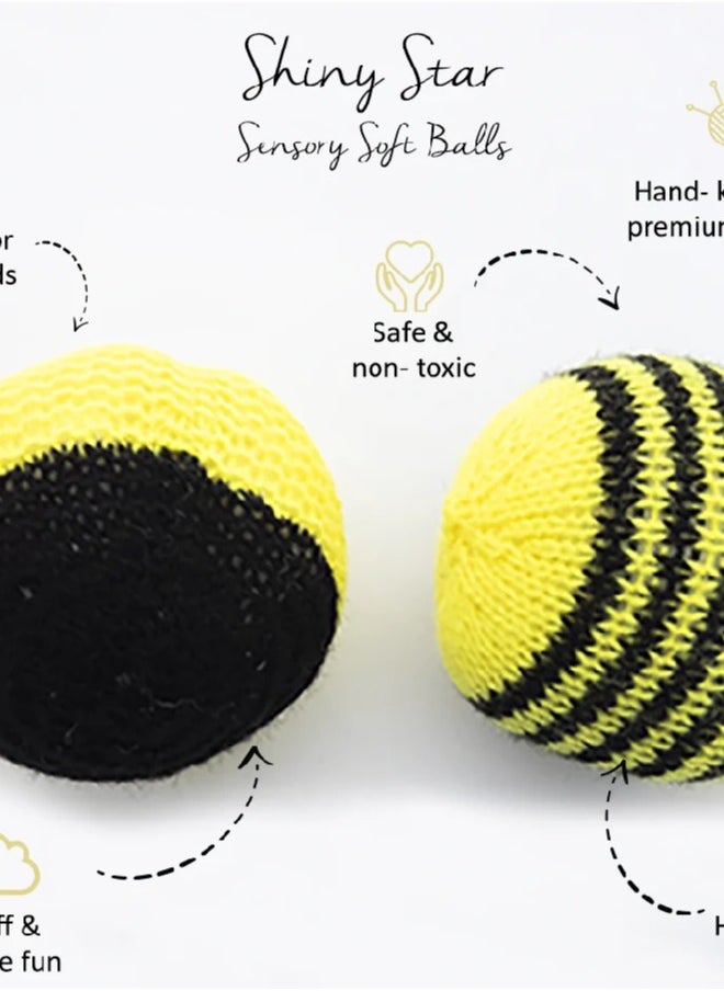 Yellow Doodle Yellow Doodle Sensory Soft Balls - Shiny Star 