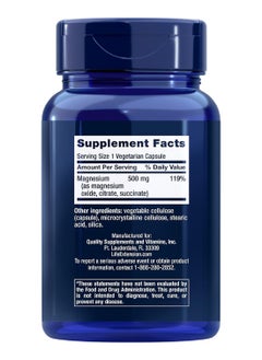 Life Extension Magnesium 500 Mg 100 Caps  - Image 2