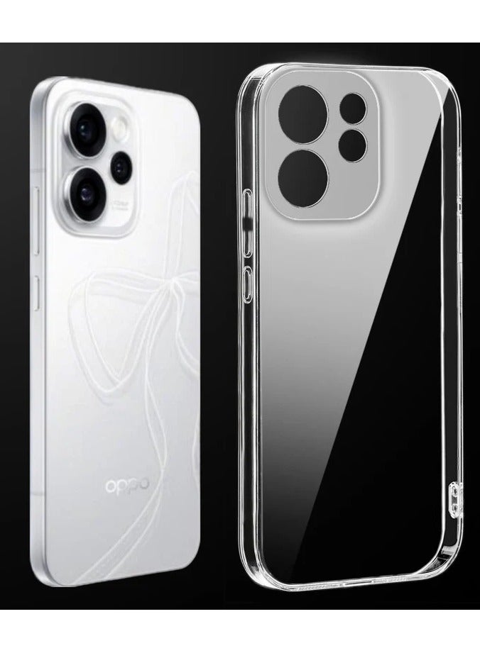 Crystal Clear Transparent Phone Case for Oppo Reno 15 Pro – Slim Ulta Thin Hard TPU Shockproof Cover, Anti-Yellowing Crystal Clear Protective Back Case with Camera Protection - Image 1