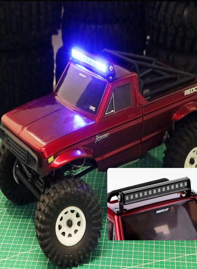 DashRC LED Lights Kit for RC Crawler Redcat Ascent-18, 8 Light Modes, 56mm Roof Light Bar Accessories Set for 1/18 RC Crawler Redcat Ascent-18 Upgrades - Image 5