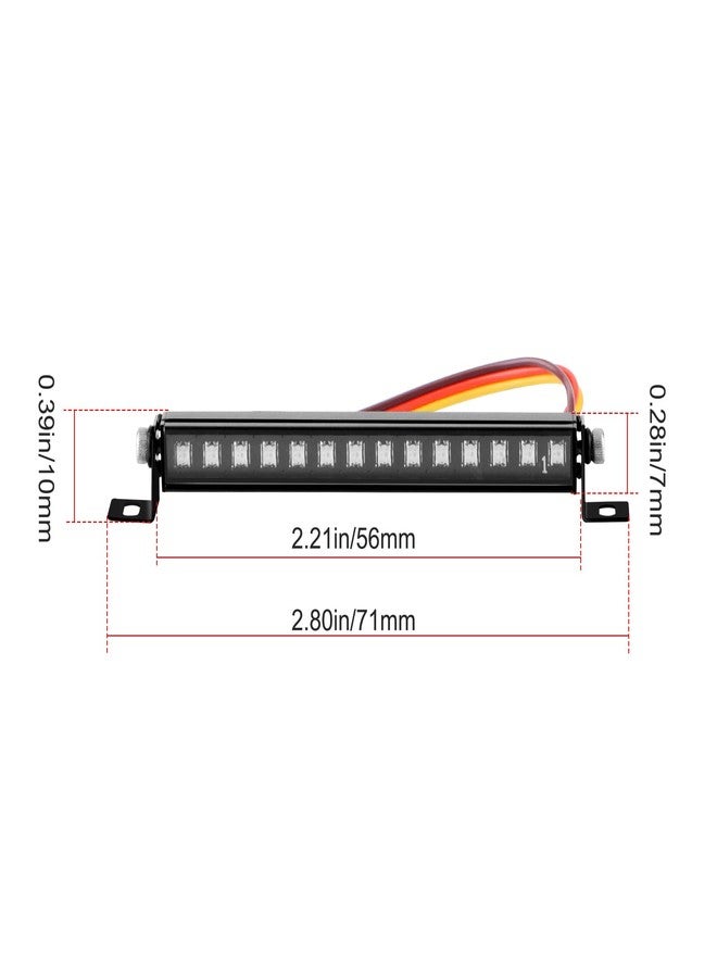 DashRC LED Lights Kit for RC Crawler Redcat Ascent-18, 8 Light Modes, 56mm Roof Light Bar Accessories Set for 1/18 RC Crawler Redcat Ascent-18 Upgrades - Image 4
